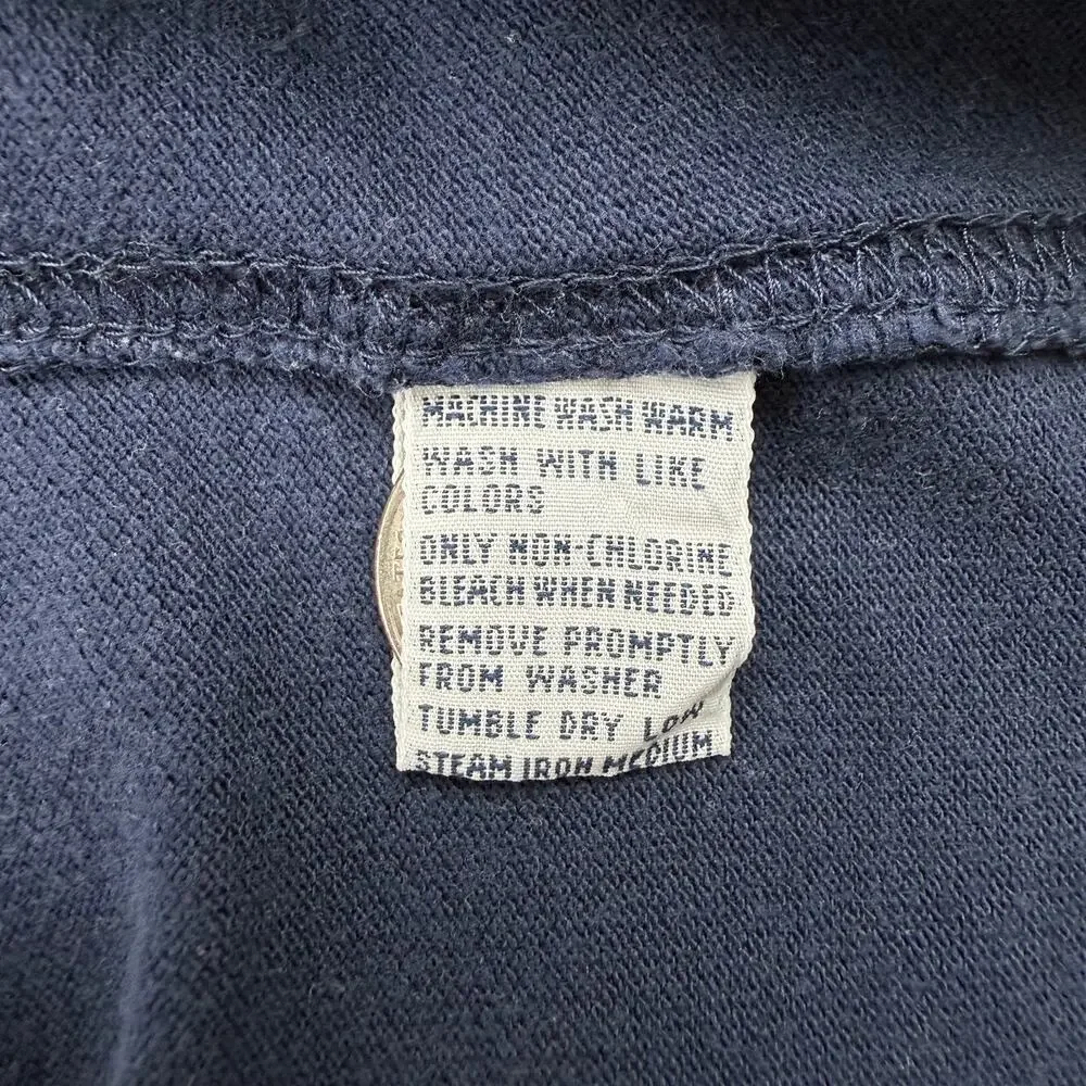 Vtg Polo Ralph Lauren Custom Fit Polo Shirt XL Navy Cotton Preppy Classic Y2K
